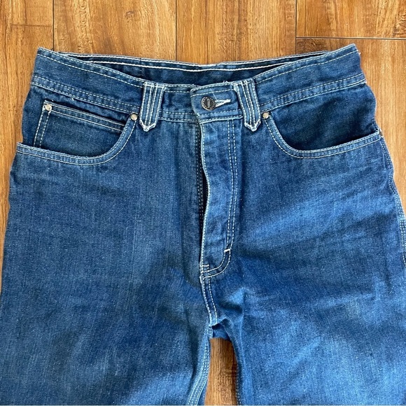 ZEPPELIN Men’s Vintage Retro Blue Denim Jeans Straight Leg Size 32 - Picture 2 of 16